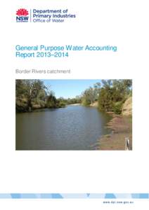 General Purpose Water Accounting Report 2013–[removed]Border Rivers catchment