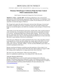 Montana Meth Project / Missoula /  Montana / Montana State Capitol / Methamphetamine / Montana / Drug rehabilitation