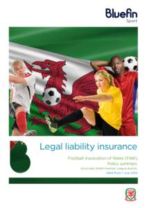 Sport Sport Legal liability insurance Football Association of Wales (FAW) Policy summary