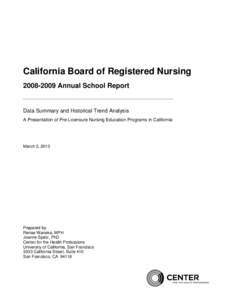 Council of Independent Colleges / Far Eastern University Institute of Nursing / University of San Francisco School of Nursing / Nursing / California / Ohlone College