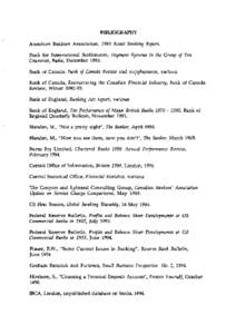 International Comparisons of Bank Margins: Bibliography - August 1994
