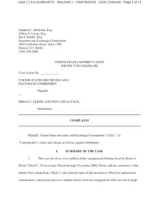 Case 1:13-cv[removed]WYD Document 1 Filed[removed]USDC Colorado Page 1 of 14  Stephen C. McKenna, Esq. Jeffrey S. Lyons, Esq.