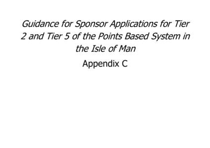 Guidance for Sponsor Applications for Tier 2 and Tier 5 of the Points Based System in the Isle of Man Appendix C  Appendix C – List of civil penalties