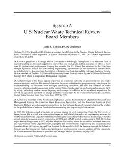 Appendix A  Appendix A U.S. Nuclear Waste Technical Review