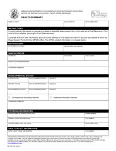 Medical informatics / Missouri Department of Elementary and Secondary Education / International Statistical Classification of Diseases and Related Health Problems / Medicine / Education in Missouri / Health