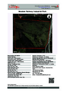 Meadow Railway Industrial Park  Barnesville, GA[removed]Lamar County Total Acres: 126.8 acres Remaining Acres: 126.8 acres