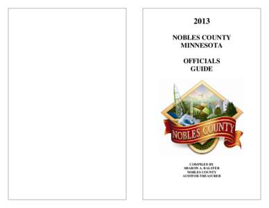 2013 NOBLES COUNTY MINNESOTA OFFICIALS GUIDE