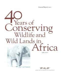 African Wildlife Foundation 2001 Annual Report