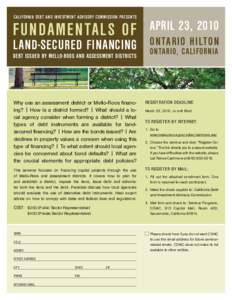 Fundamentals of Land-Secured Financing