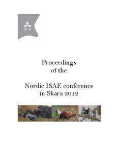 Proceedings of the Nordic ISAE conference in Skara 2012  24 th ISAE Nordic Regional Meeting