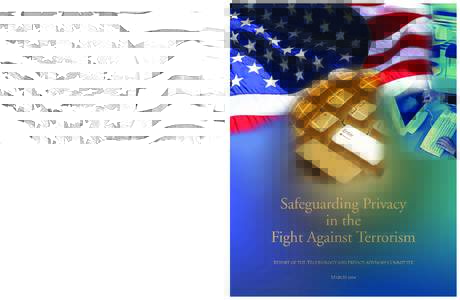 ii  SAFEGUARDING PRIVACY IN THE FIGHT AGAINST TERRORISM SAFEGUARDING PRIVACY IN THE FIGHT
