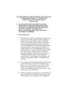 United States securities law / Investment / Corruption / Corporate crime / U.S. Securities and Exchange Commission / Financial Industry Regulatory Authority / Financial adviser / Dodd–Frank Wall Street Reform and Consumer Protection Act / Securities fraud / Financial economics / Finance / Economics