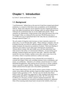 Chapter 1. Introduction  Chapter 1. Introduction by Curtis E. Uptain and Beatrice A. Olsen[removed]Background