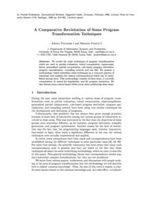 Software engineering / Computer programming / Software development / Programming idioms / Computability theory / Functional programming / Theoretical computer science / Logic programming / Unfolding / Recursion / Free variables and bound variables / Symbolic computation