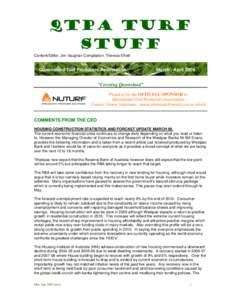 QTPA TURF STUFF Content/Editor: Jim Vaughan Compilation: Theresa Elliott Queensland Turf Producers Association