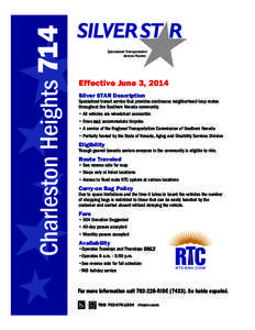 Charleston Heights 714  Specialized Transportation Access Routes  Effective June 3, 2014