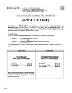 BUSINESS, CONSUMER SERVICES, AND HOUSING AGENCY • GOVERNOR EDMUND G. BROWN JR.  BOARD OF REGISTERED NURSING PO Box[removed], Sacramento, CA[removed]P[removed]F[removed] | www.rn.ca.gov Louise R. Bailey, M