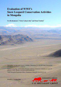 Evaluation of WWF’s Snow Leopard Conservation Activities in Mongolia