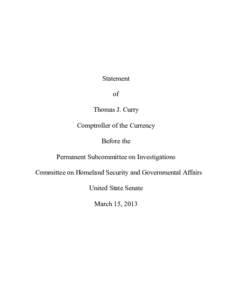 Management / Ethics / Internal control / Internal audit / Risk / Office of the Comptroller of the Currency / Audit / Basel II / Wall Street and the Financial Crisis: Anatomy of a Financial Collapse / Auditing / Actuarial science / Business