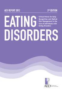 AED REPORT 2012	  2nd EDITION EATING DISORDERS