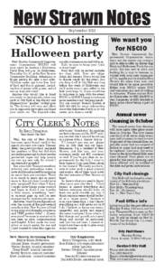 New Strawn Notes September 2013 NSCIO hosting Halloween party