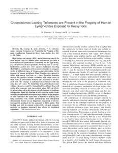 RADIATION RESEARCH  165, 51–[removed][removed] $15.00 q 2006 by Radiation Research Society.