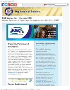 SSG Newsletter - October 2014