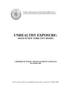 Unhealthy Exposure Mold in NYC Homes[removed]