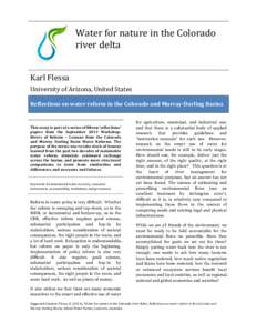 Water	
  for	
  nature	
  in	
  the	
  Colorado	
   river	
  delta	
   	
     	
   	
  