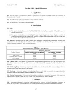 Handbook 44 – [removed]Liquid Measures Section[removed]Liquid Measures A. Application