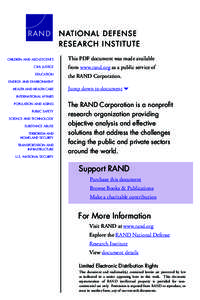 CHILDREN AND ADOLESCENTS  This PDF document was made available CIVIL JUSTICE