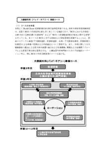 大静脈外科（バッド・キアリー）専修コース （１）コースの全体像 本邦にて Budd-Chiari 症候群(BCS)は厚労省特定疾患である。琉球大学医学部附属病院 は、全国で BCS