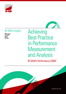 BI-SAM Insights White paper July 2014 Author Peter Ellis