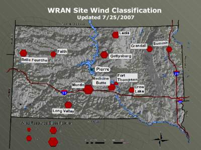 WRAN Site Wind Classification Updated[removed] 