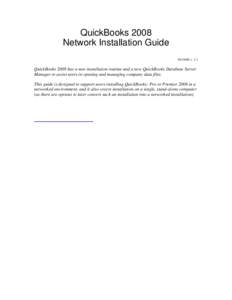 QuickBooks 2006 Network Installation Guide