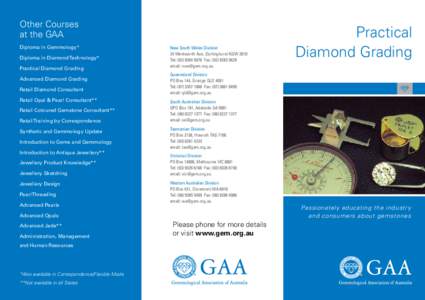 Matter / Mineralogy / Manufacturing / Jewellery / CIBJO / Gemology / Moissanite / Synthetic diamond / Gemological Institute of America / Diamond / Gemstones / Chemistry