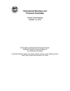 International Monetary Fund / International development / United Nations General Assembly observers / Macroeconomics / International economics / Economics / International relations