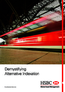 Demystifying Alternative Indexation For professional clients only  Alternative Indexation Demystified