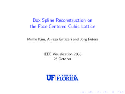 Box Spline Reconstruction on the Face-Centered Cubic Lattice