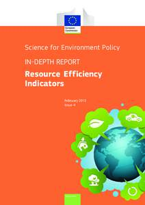 Natural resources / Environmental social science / Earth / Energy economics / Resource economics / Sustainability / Environmental indicator / System of Integrated Environmental and Economic Accounting / Decoupling / Environment / Economics / Environmental economics