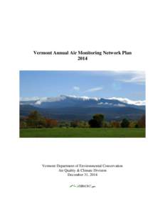 VERMONT ANNUAL AIR MONITORING NETWORK PLAN