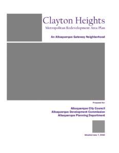 Microsoft Word - final clayton hts mra plan