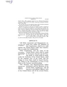 CONSTITUTION OF THE UNITED STATES [ARTICLE VI] § 193–§ 196  (D.C.D. Idaho, 1981), judgment stayed sub nom. National Organization