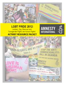 LGBT PRIDE 2012:  Lesbian, Gay, Bisexual and
