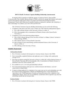 Hawaii / Micronesia / Territories of the United States / Association of Public and Land-Grant Universities / University of Hawaii at Hilo / Guam / Hawaii Pacific University / Fisheries science / Northern Marianas College / Insular areas of the United States / University of Hawaii / American Association of State Colleges and Universities