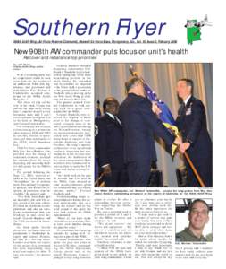  Southern Flyer February[removed]Southern Flyer 908th Airlift Wing (Air Force Reserve Command), Maxwell Air Force Base, Montgomery, Ala., Vol. 43, Issue 2, February 2006