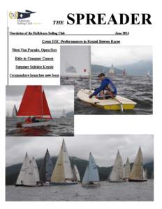THE  SPREADER Newsletter of the Hollyburn Sailing Club