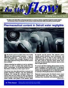 In the Published by the Detroit Water and Sewerage Department flow SUMMER[removed]Vol. 12, No. 2