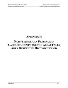 Microsoft Word - S - DEIS - Appendix H_Native American Presence.doc
