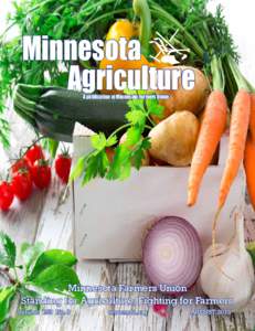 Minnesota Agriculture  						A publication of Minnesota Farmers Union